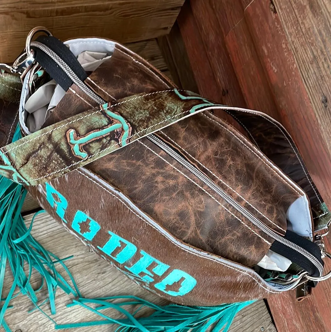 031 Maren - Longhorn w/ Handpainted Rodeo Junkie Design