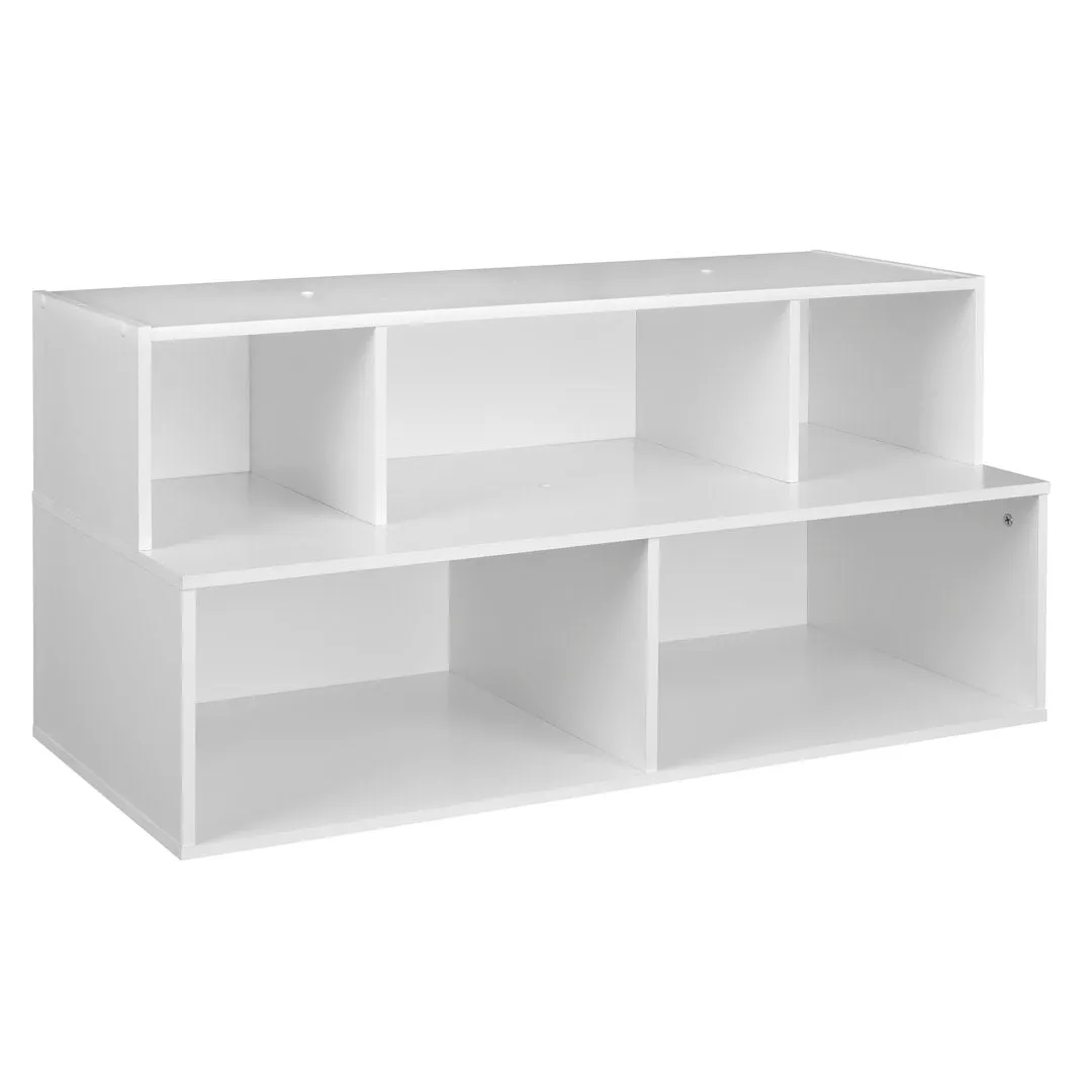 10 Pair Stackable Shoe Rack ClosetMaid Finish: White