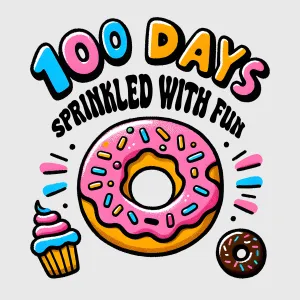 100 Days Sprinkled With Fun Transfer