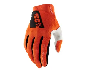 100% RideFit Fluo Orange Gloves