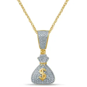 10K 0.19-0.22CT D-MONEY BAGS CHARM