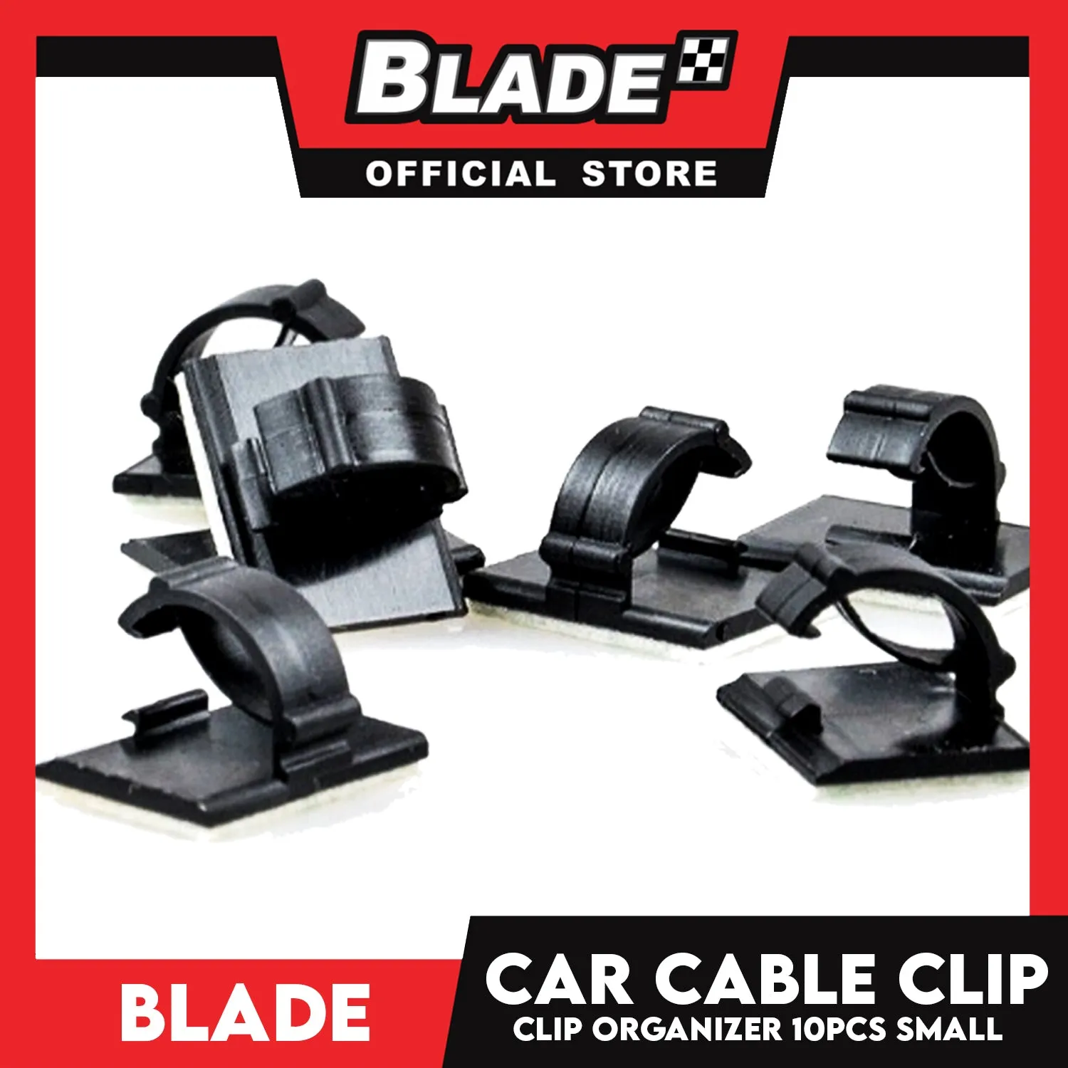 10pcs Small Car Cable Clip Organizer Cable Fixed Seat Self-adhesive Cable Clips Cord Organizer Holder Line Fixed Clamps