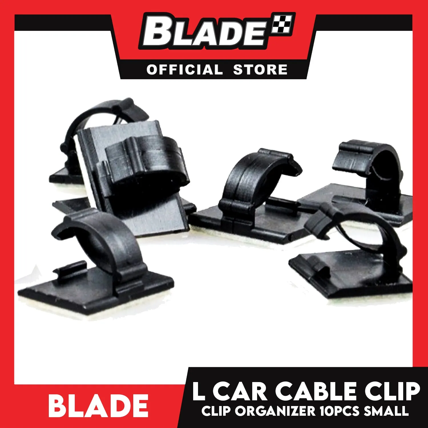 10pcs Small Car Cable Clip Organizer Cable Fixed Seat Self-adhesive Cable Clips Cord Organizer Holder Line Fixed Clamps