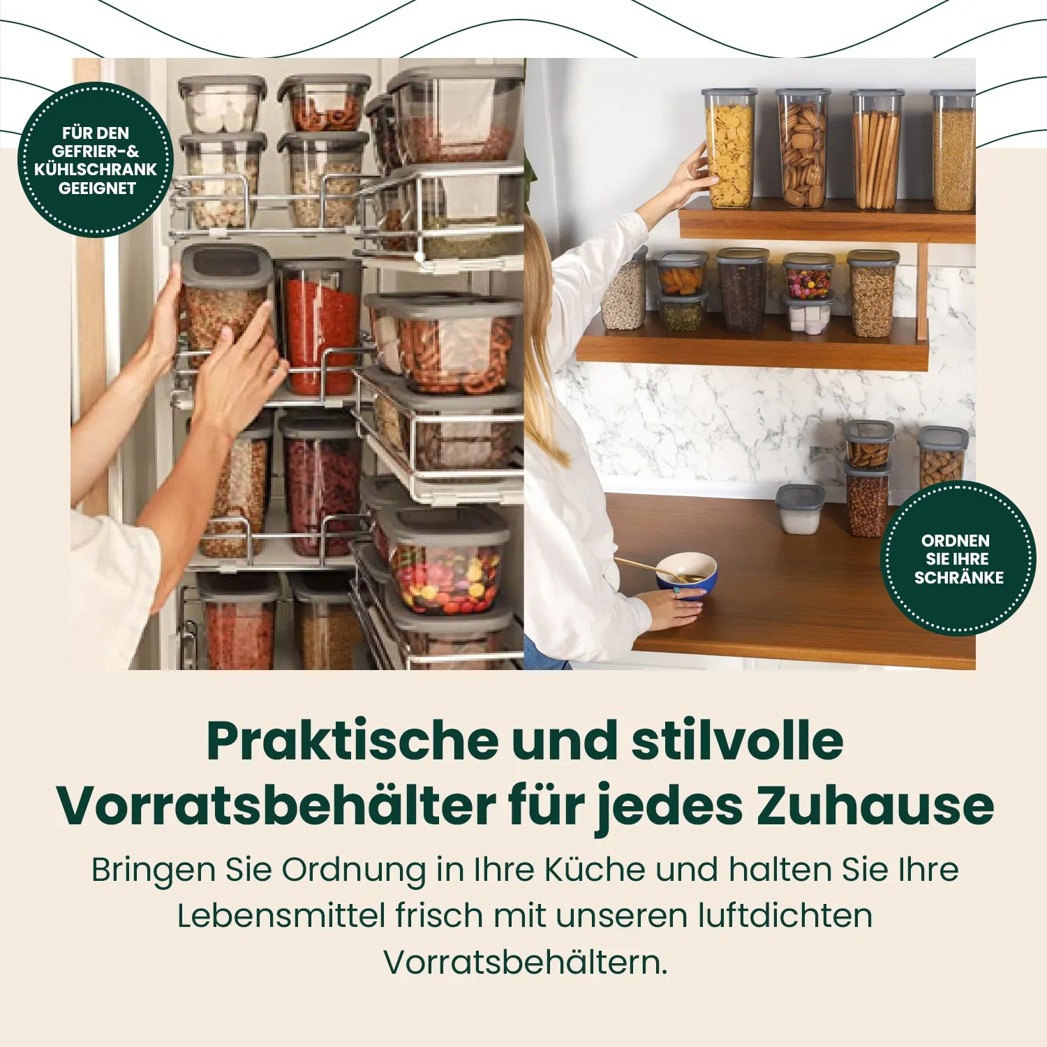 12x550 ml - Vorratsdosen mit Deckel