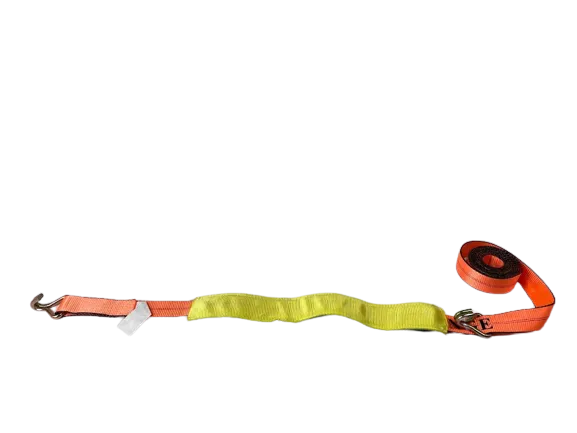 14FT Big Orange Wheel Strap with Low Pro Sleeve (Wire Hook)