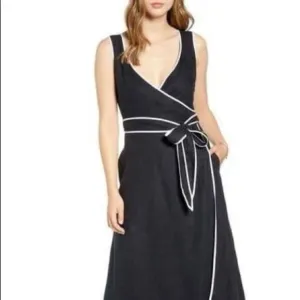 1901‎ black with white trim Sundress
