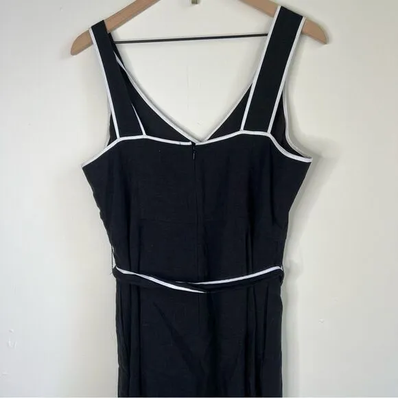 1901‎ black with white trim Sundress
