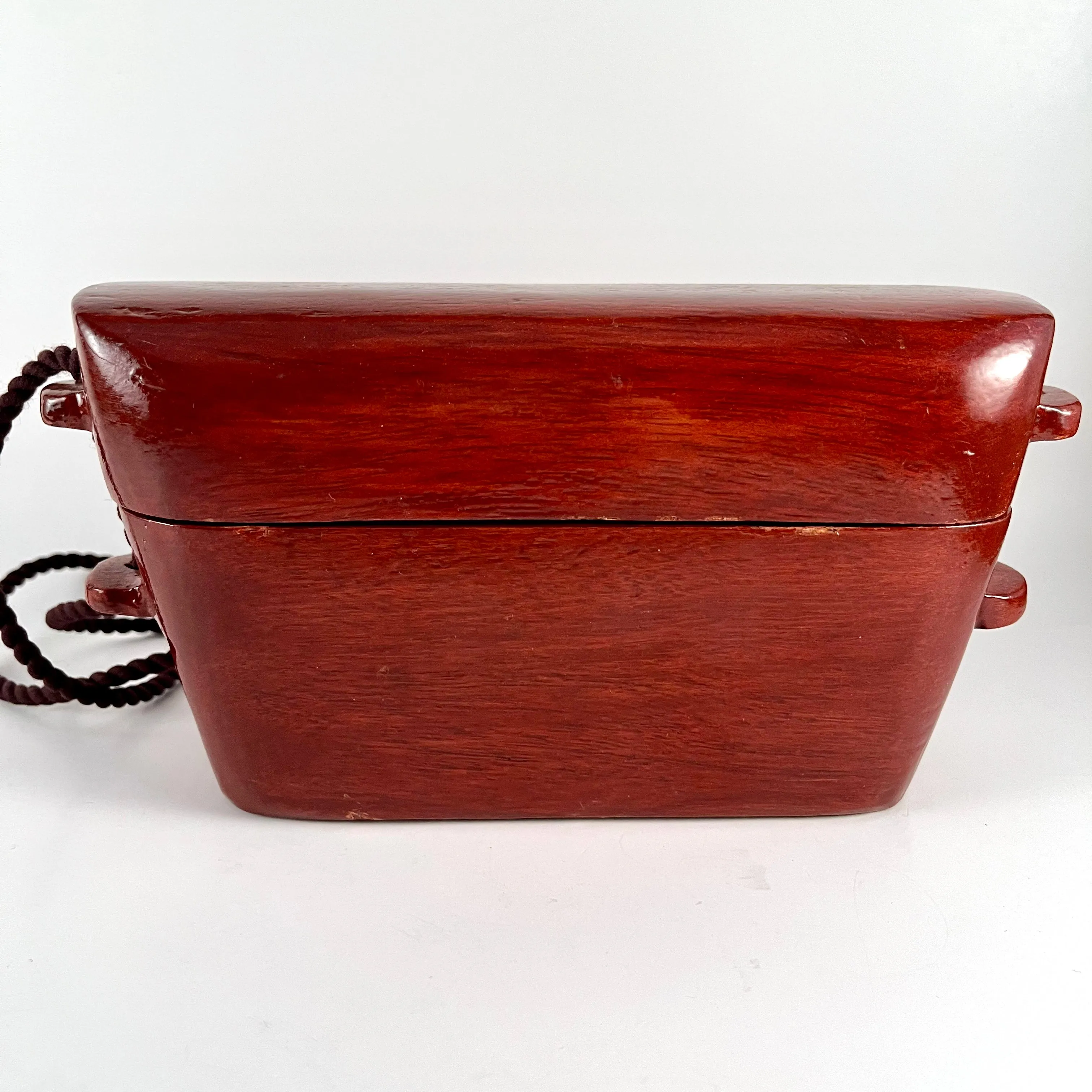 1970s Wooden Box Purse