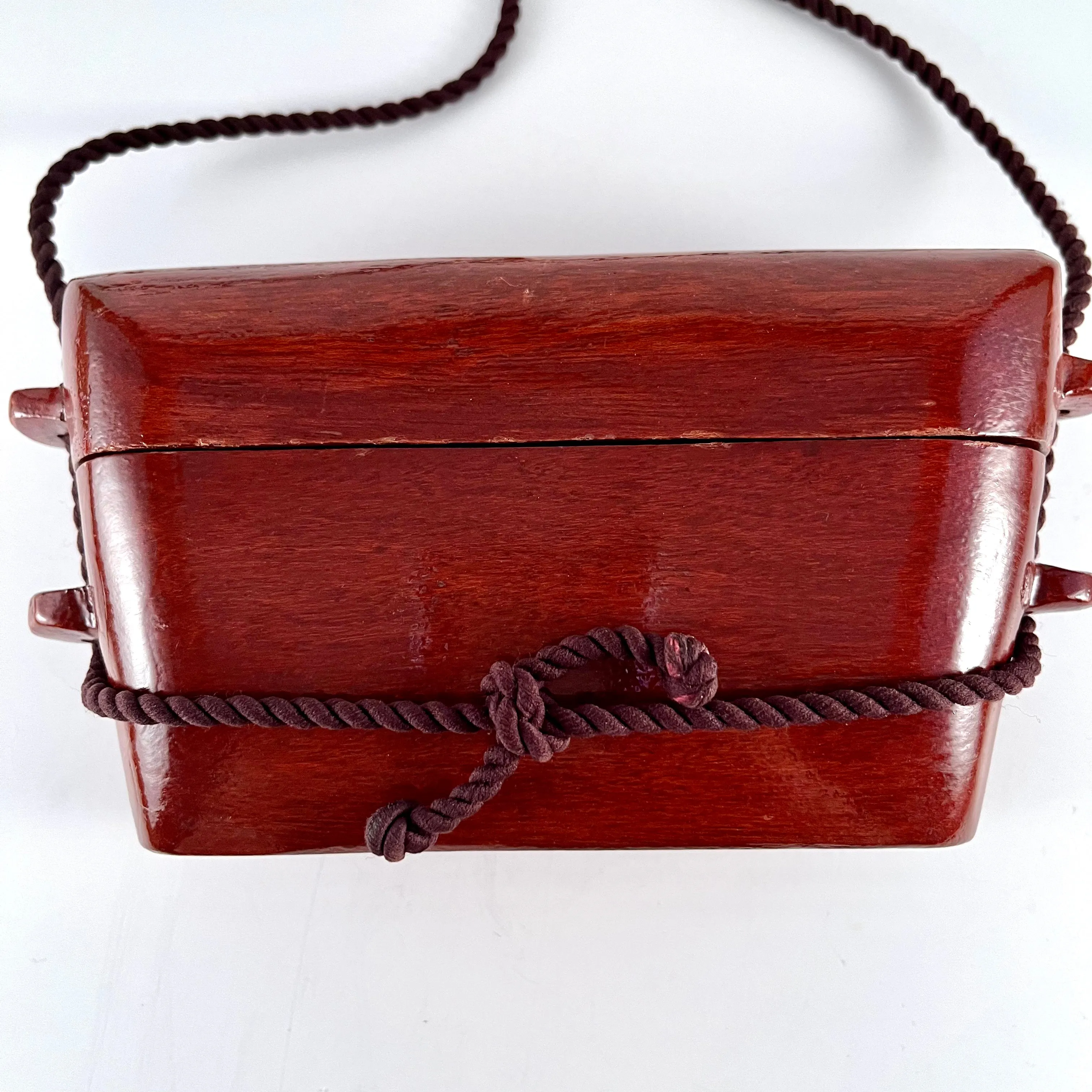1970s Wooden Box Purse