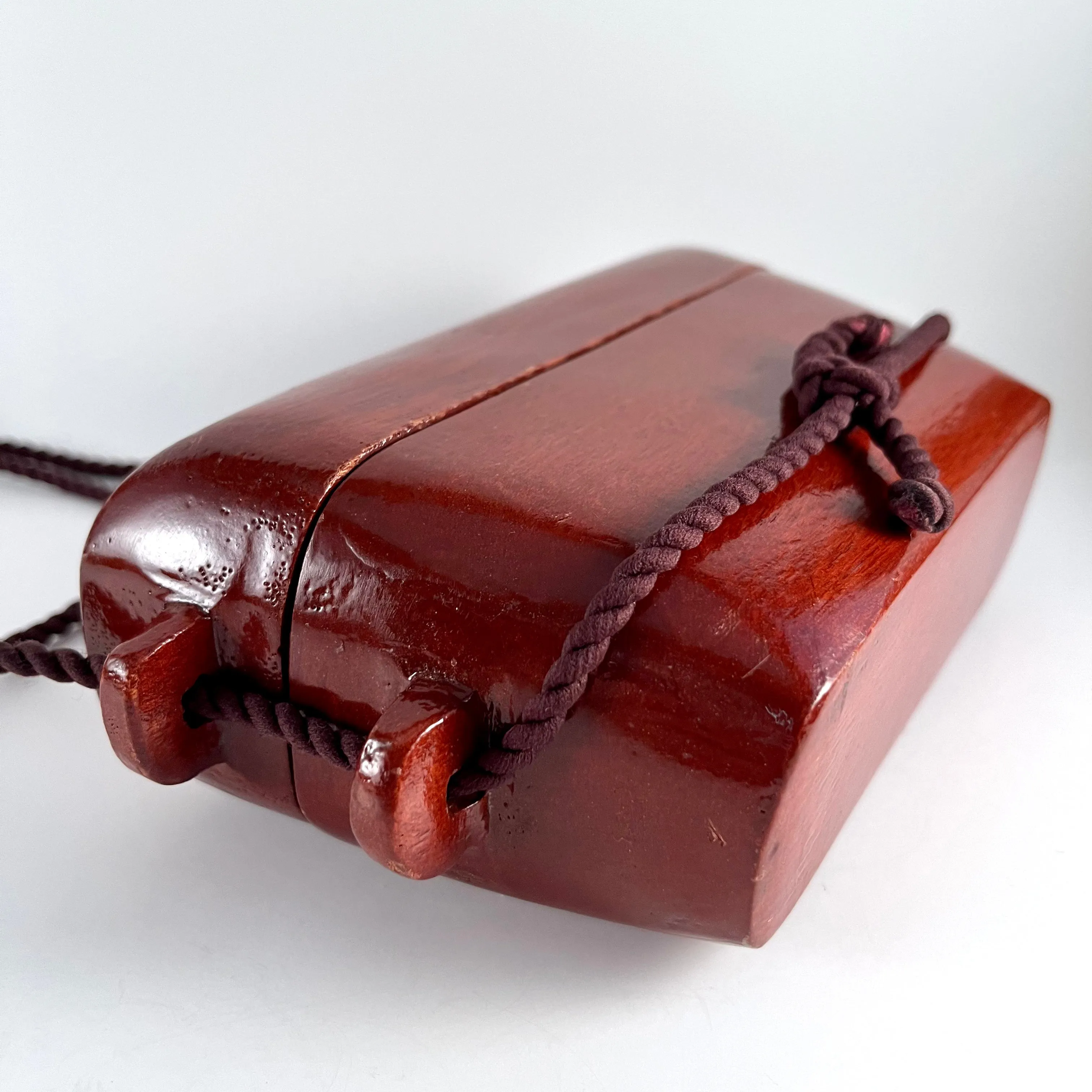 1970s Wooden Box Purse