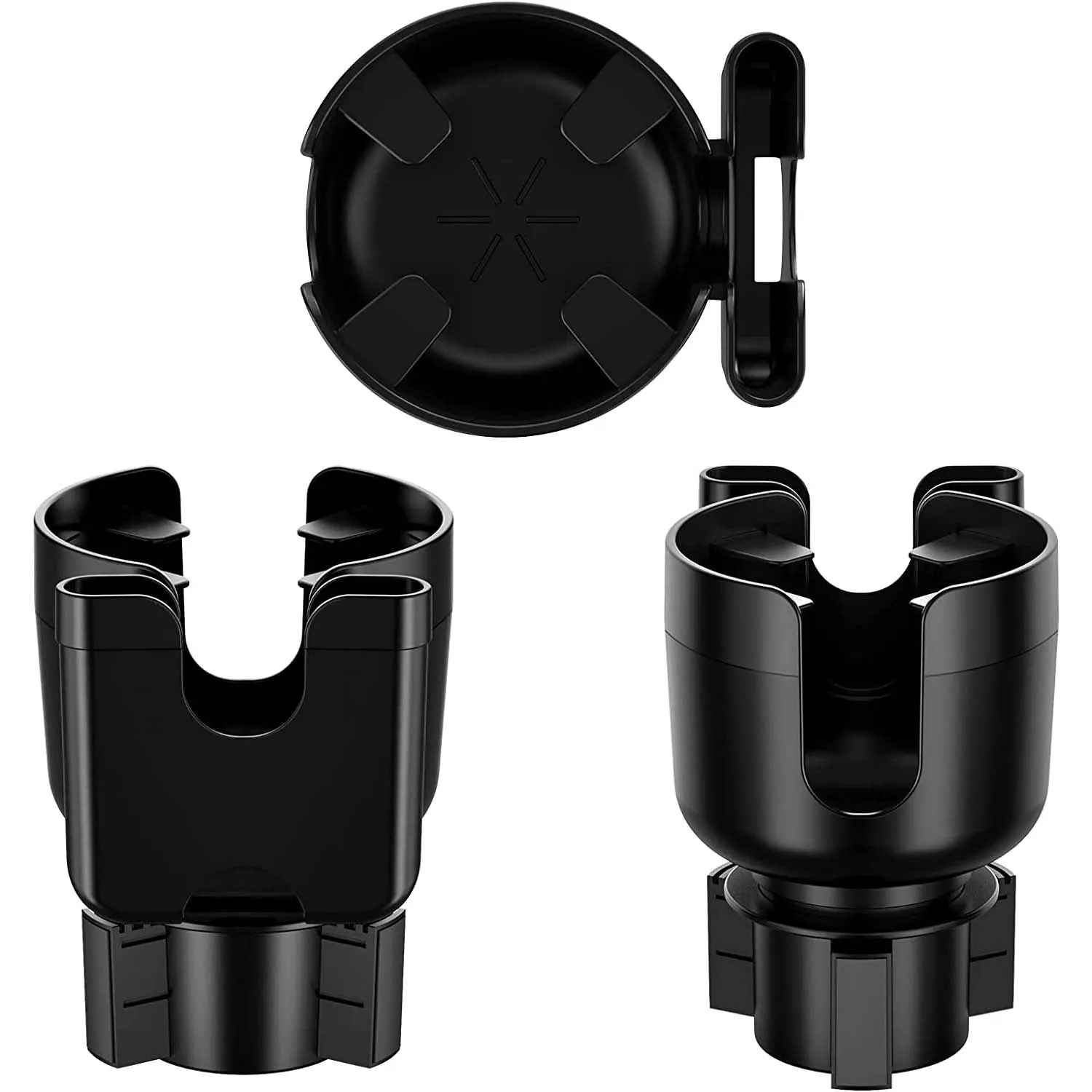 2-in-1 Car Cup Holder Expander Adapter with Adjustable Base, Custom Fit For Your Cars, Car Cup Holder Expander Organizer with Phone Holder, Fits 32/40 oz Drinks Bottles, Car Accessories CA15988