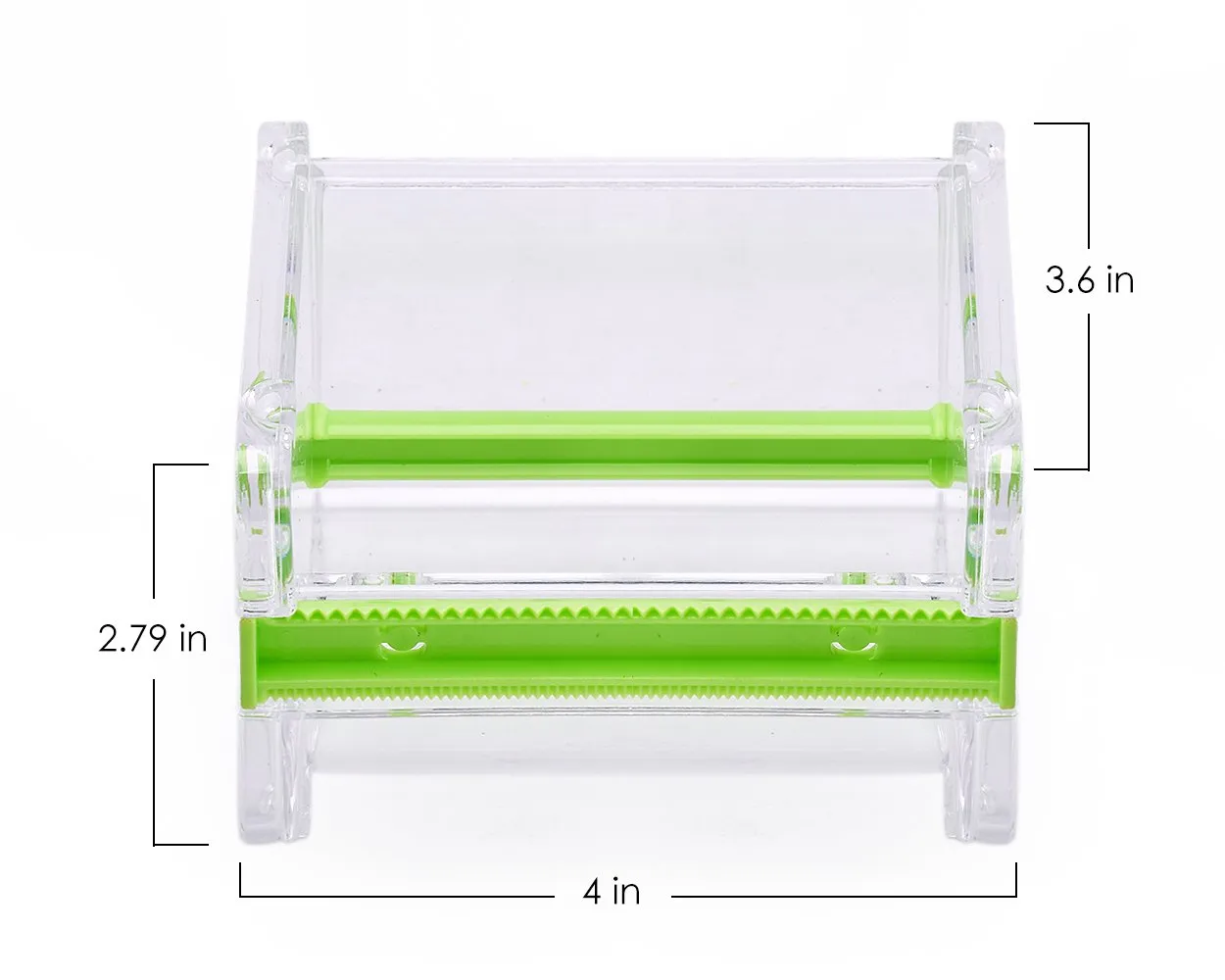 2 Pcs 1 Layer Washi Tape Dispensers - Transparent