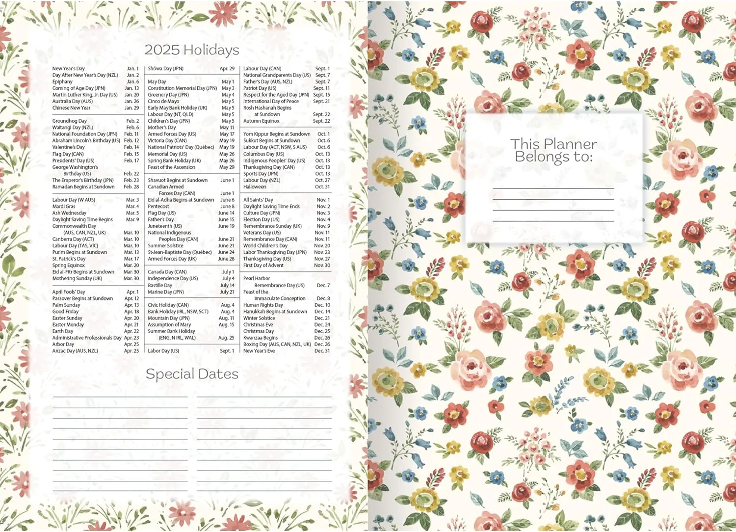 2025 Lang Monthly Pocket Planner - Blissful Moments