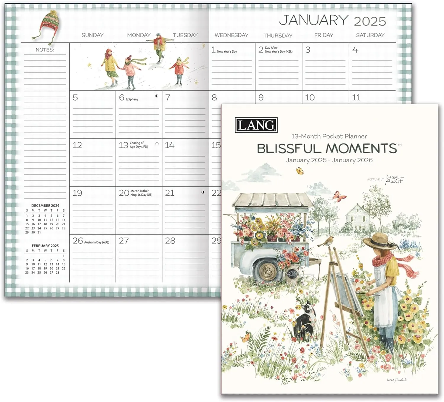 2025 Lang Monthly Pocket Planner - Blissful Moments