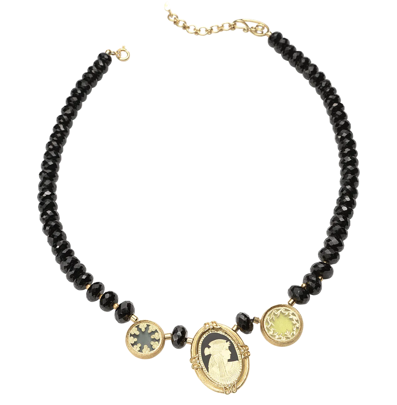 20K Thewa Embossed Queen Necklace