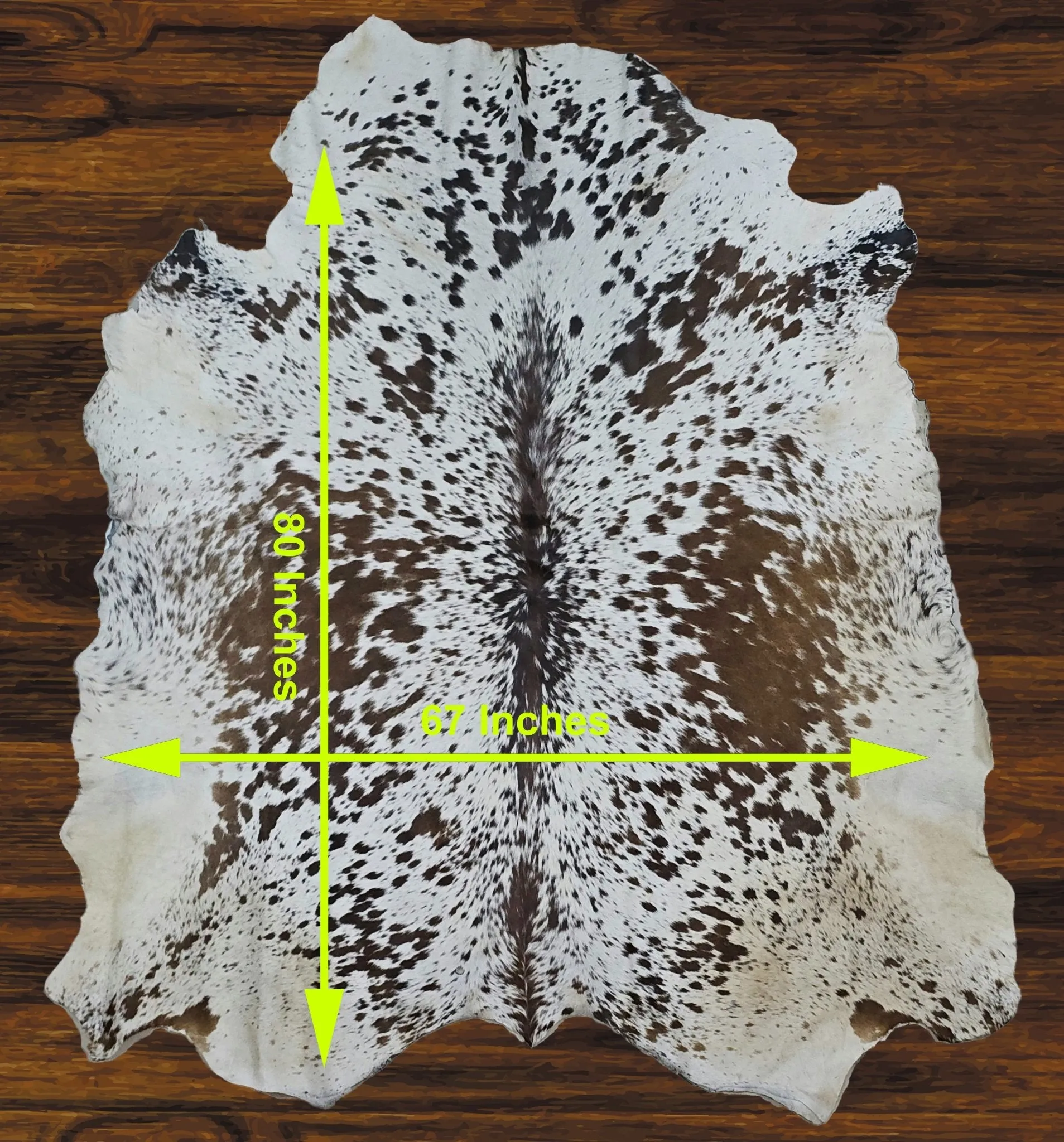 241-23 Cow Skin Hair on Hide 100% Pure Cow Hide Large Decorative/Carpet/Rug/Wall Leather