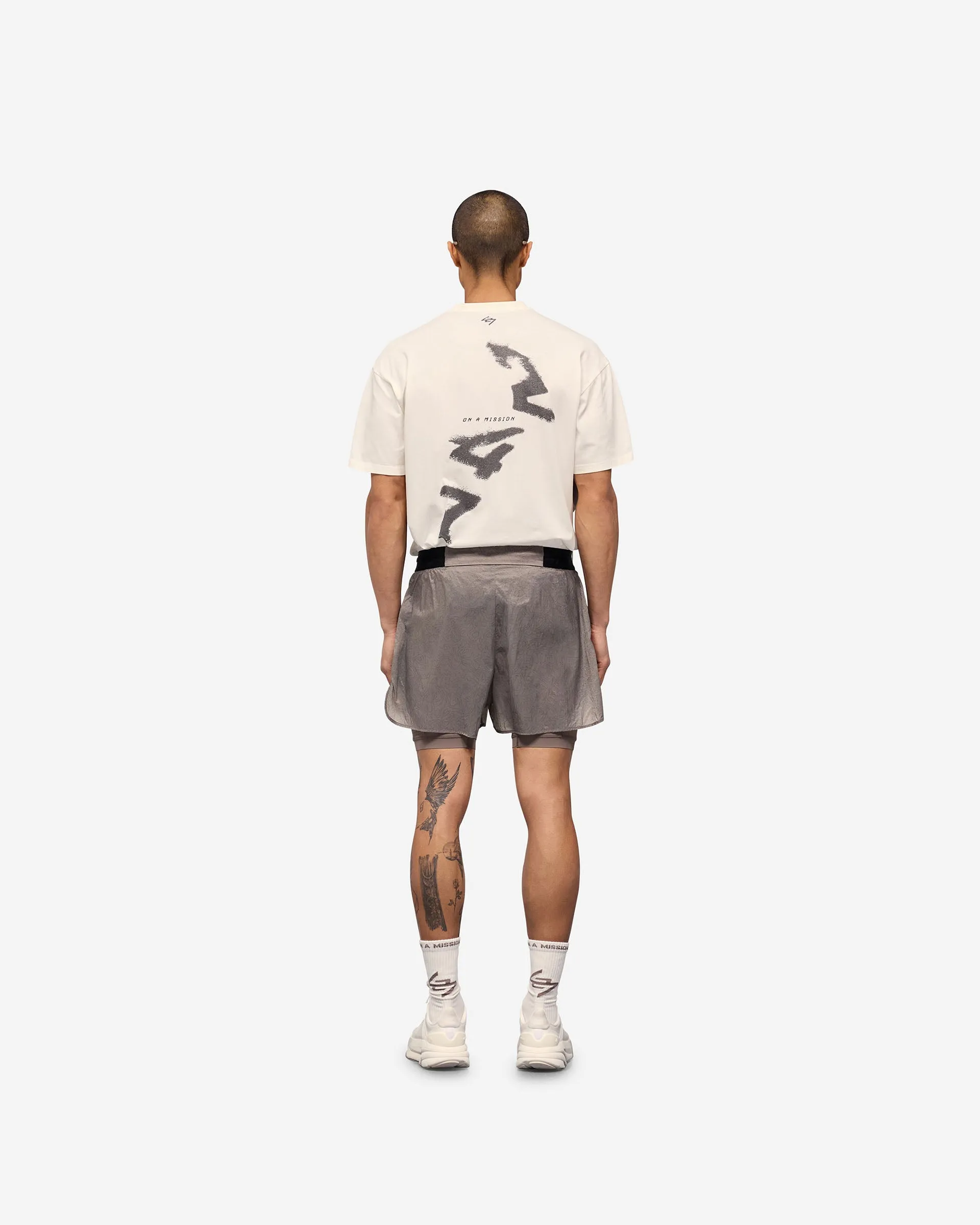 247 Contour 2-In-1 Run Shorts - Pebble