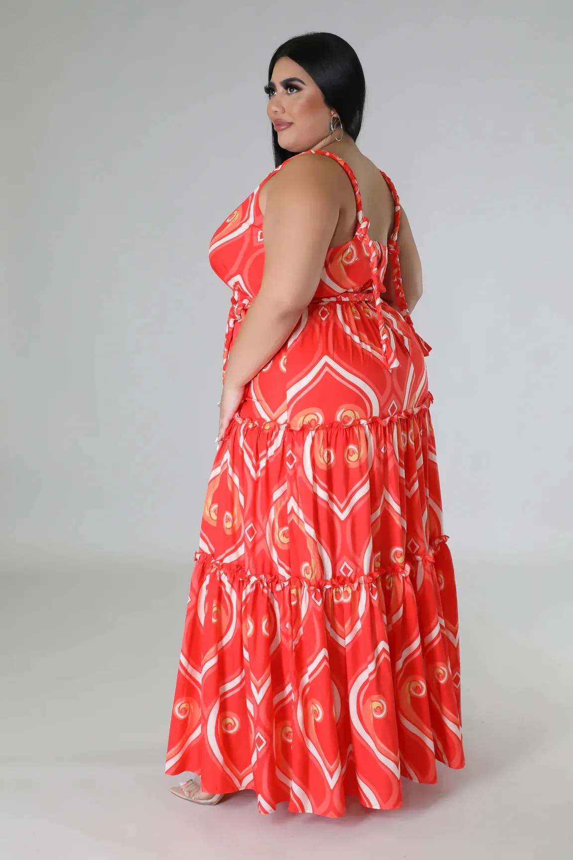 26657XP - TWISTED STRAP SHOULDER DRESS (PLUS)