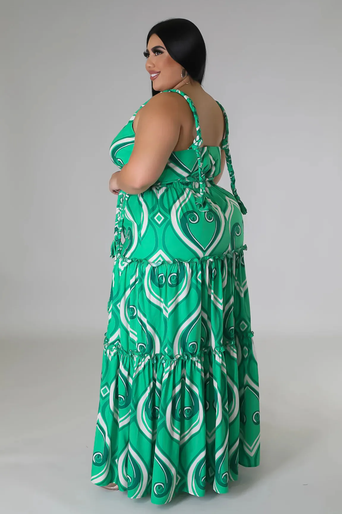 26657XP - TWISTED STRAP SHOULDER DRESS (PLUS)