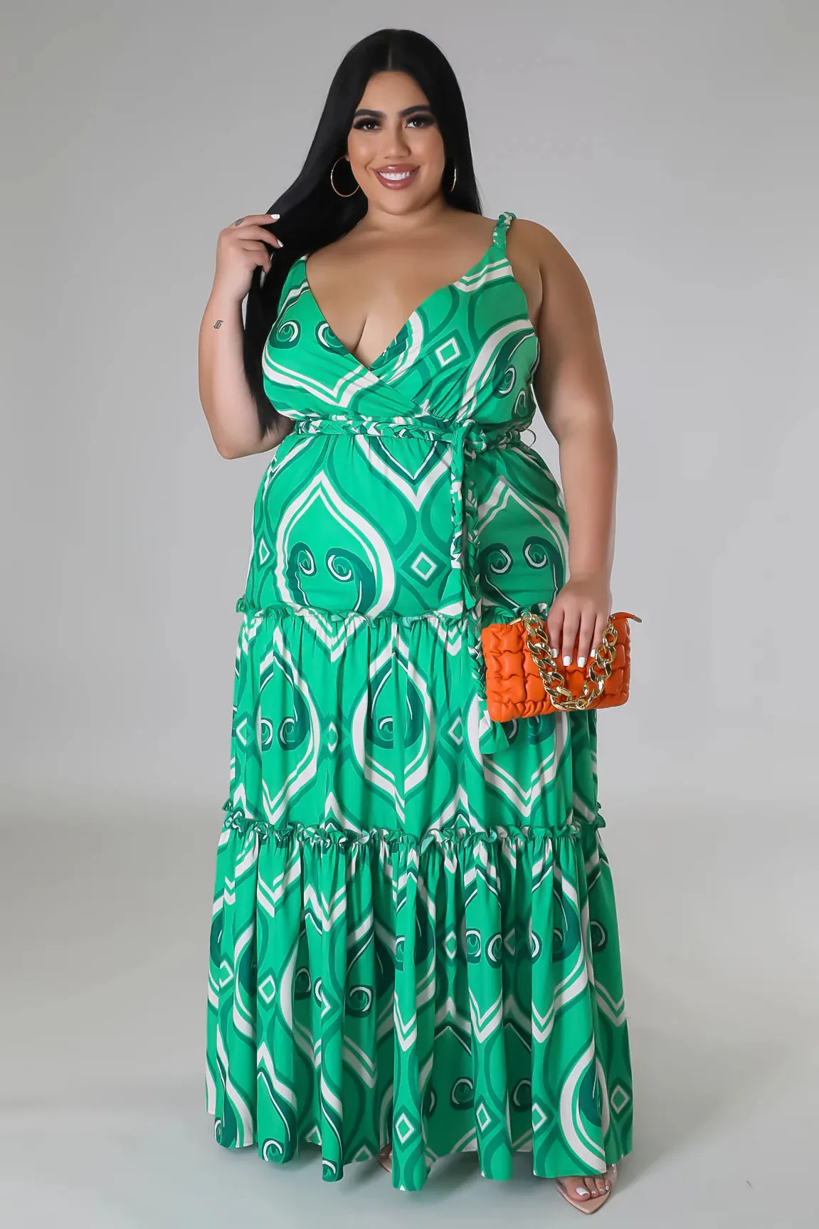 26657XP - TWISTED STRAP SHOULDER DRESS (PLUS)