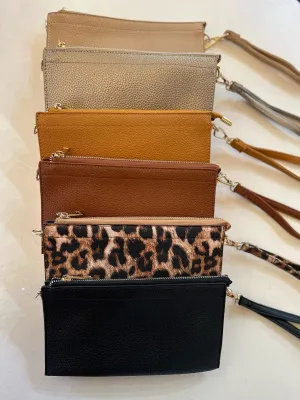3-in-1 Crossbody/Wristlet/Clutch