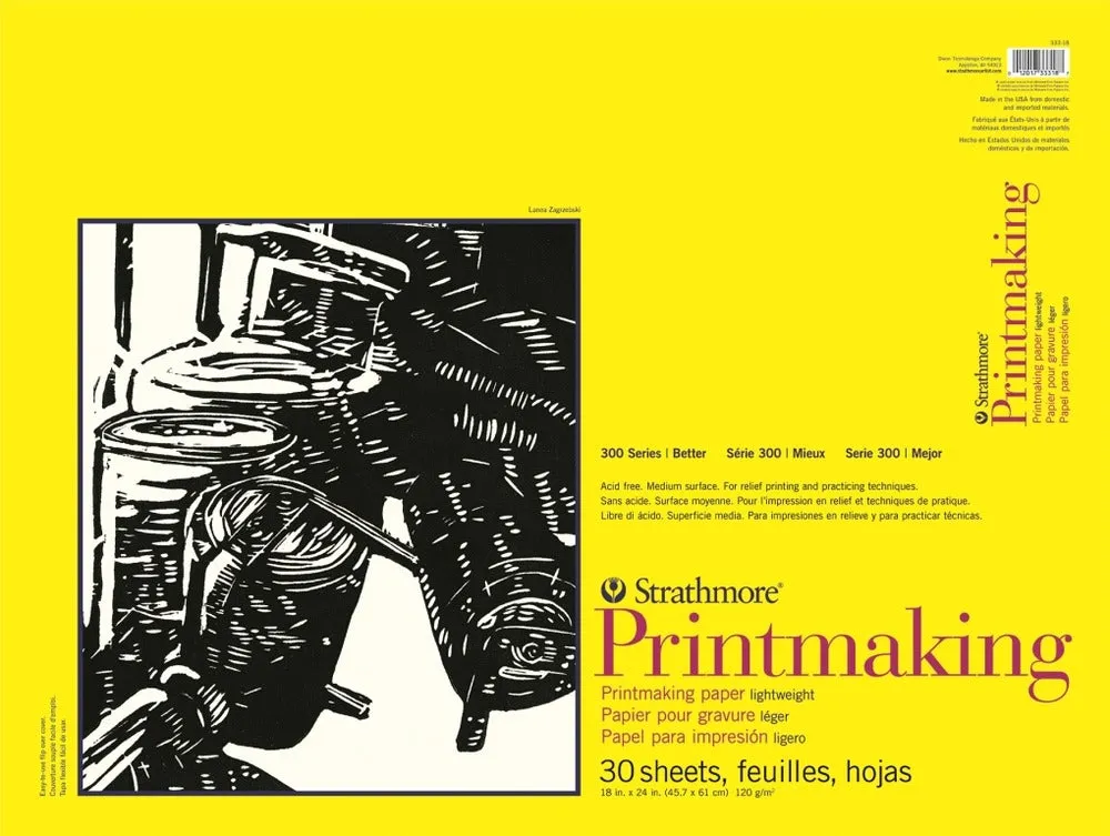 300 Series Lightweight Printmaking Pad, 18" x 24"