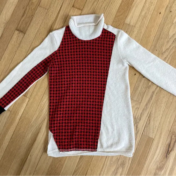 3.1 Phillip Lim Ladies Collage Wool Blend Turtle Neck Sweater Size XS
