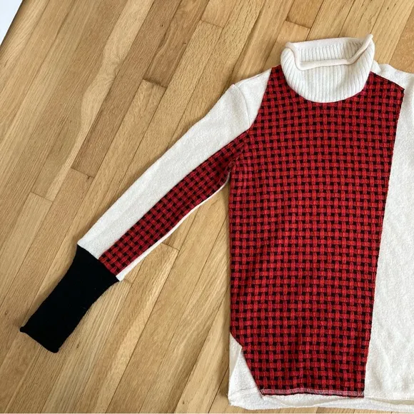 3.1 Phillip Lim Ladies Collage Wool Blend Turtle Neck Sweater Size XS