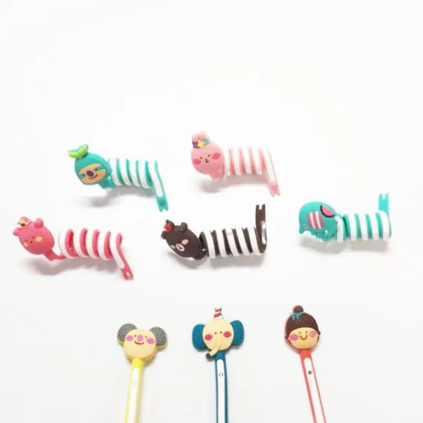8 Pack: Cartoon Cable Tie Organizer