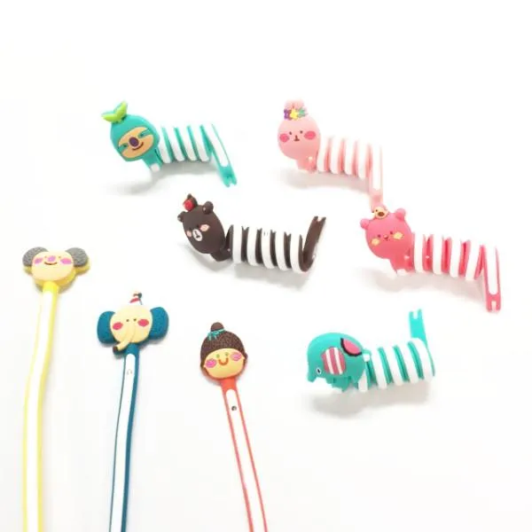 8 Pack: Cartoon Cable Tie Organizer