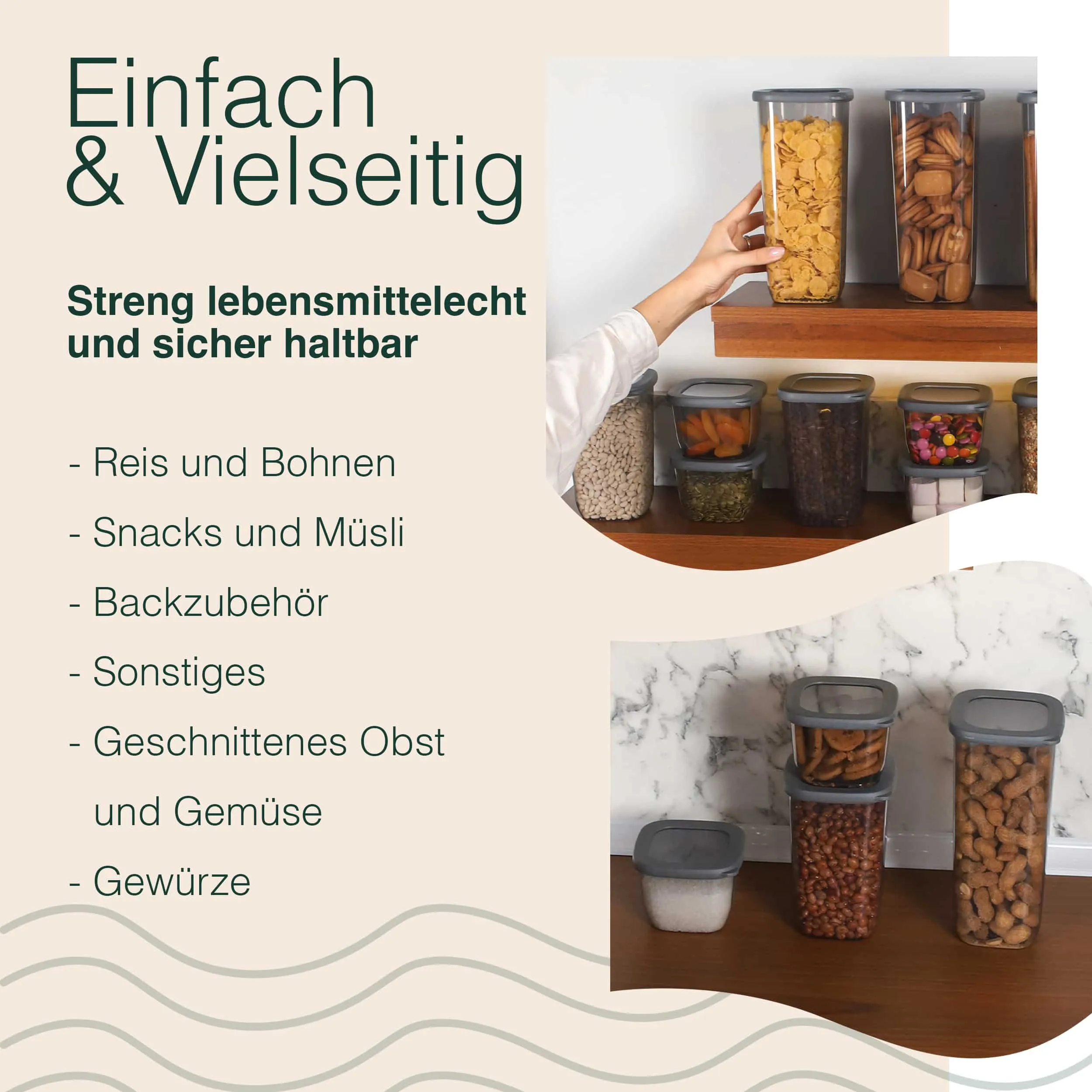 9 Mix - Vorratsdosen mit Deckel