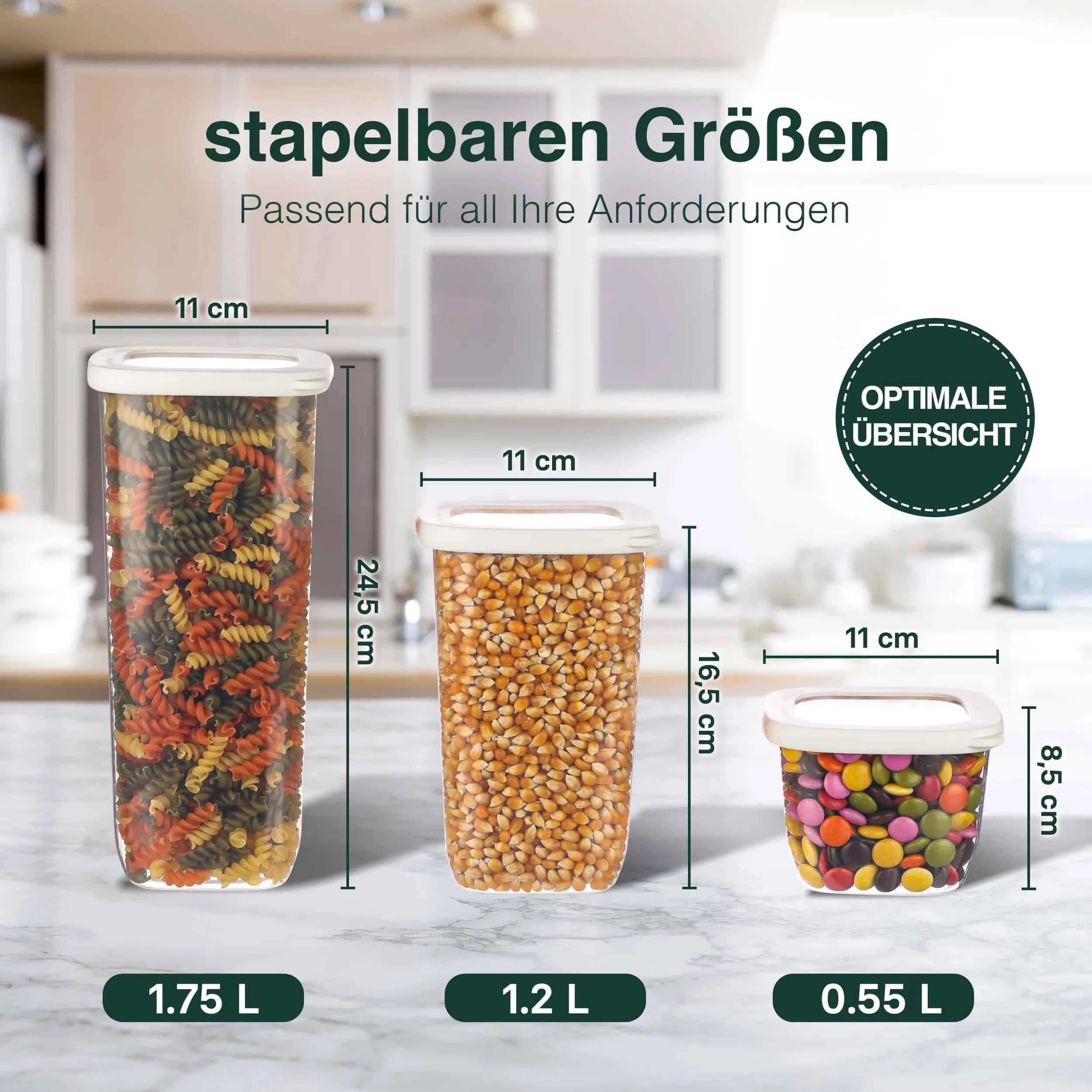 9 Mix - Vorratsdosen mit Deckel