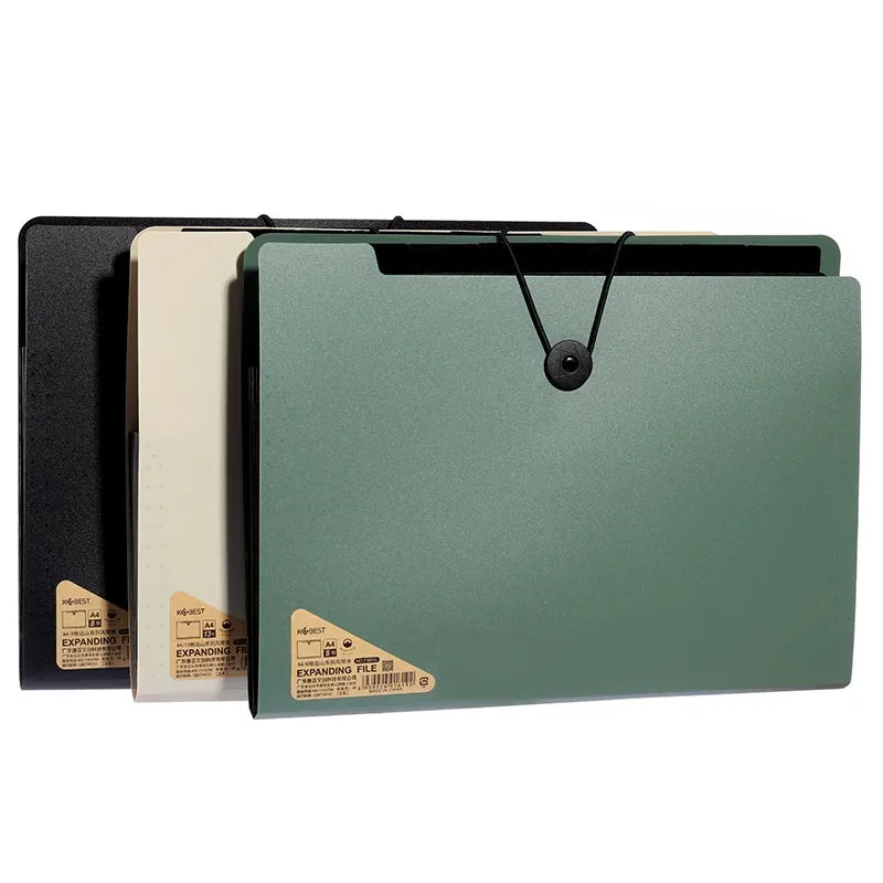 A4 File Folder Storage Bag - Multi-Layered Organizer for School and Office Supplies