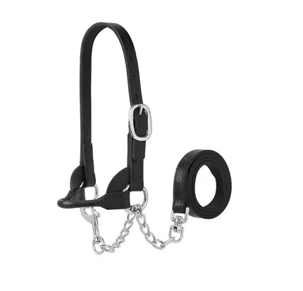 AC90-0507 Halter Calf Leather Blk