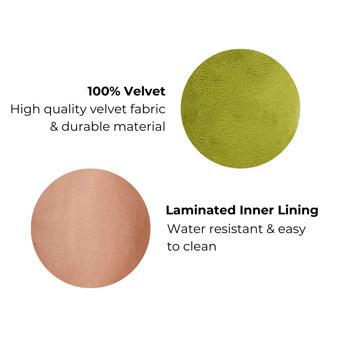 Accordion Box Makeup & Toiletry - Green Velvet