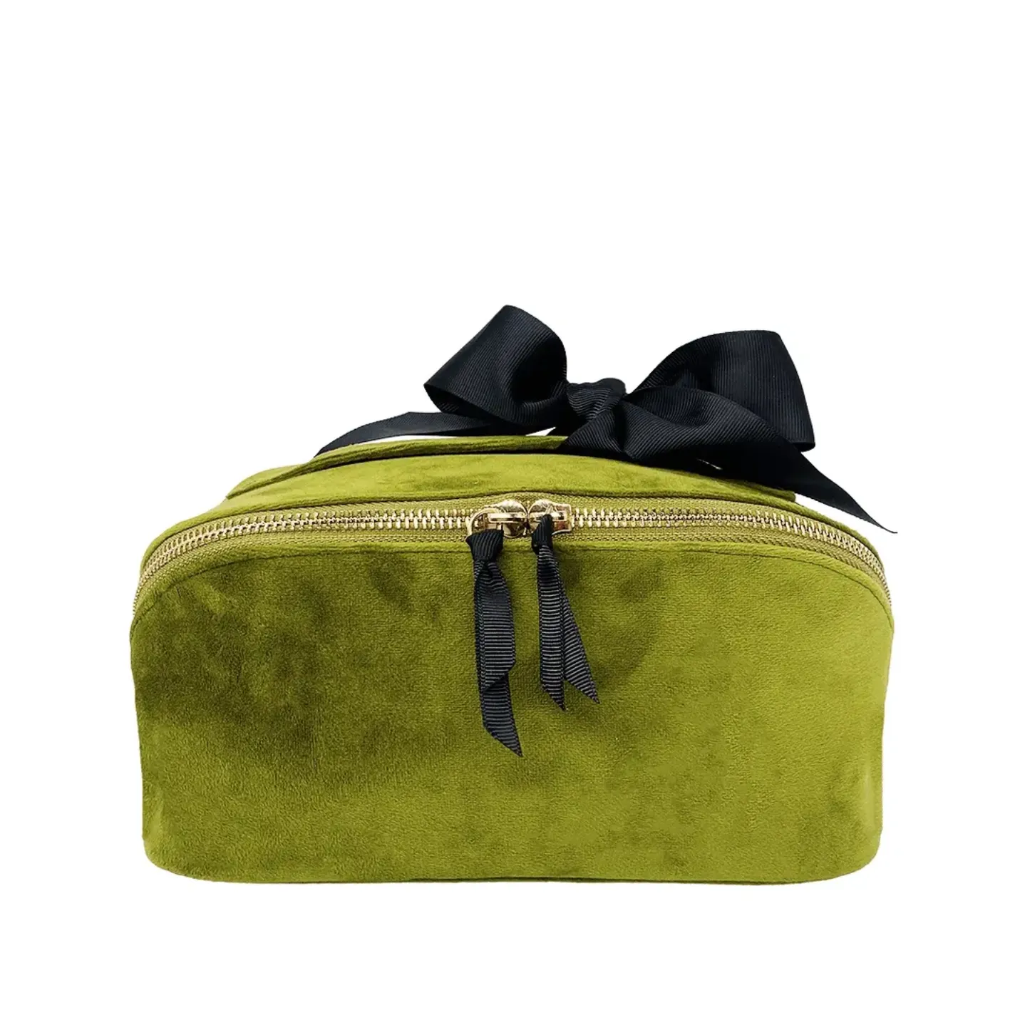 Accordion Box Makeup & Toiletry - Green Velvet