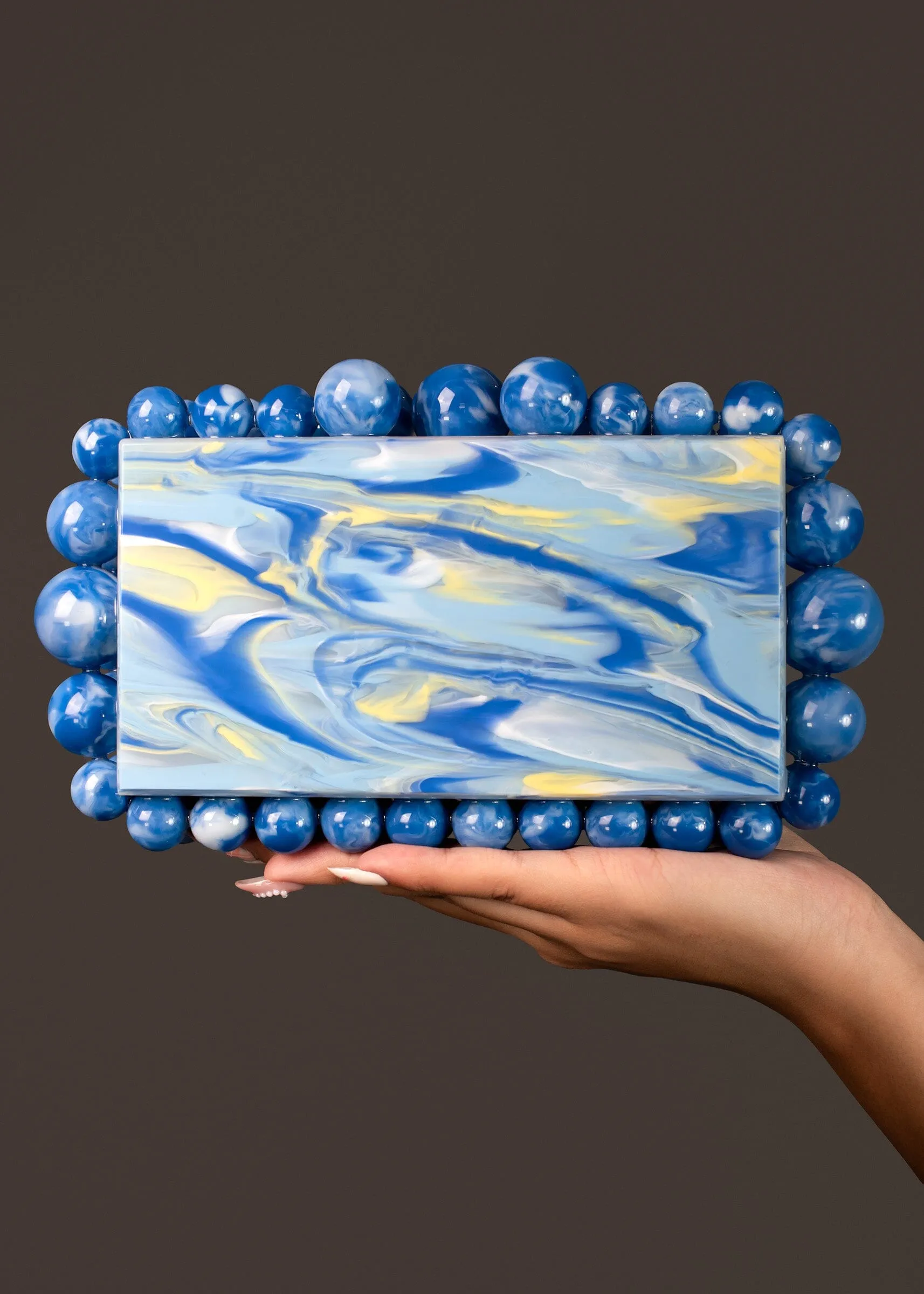 Acrylic Beaded Clutch