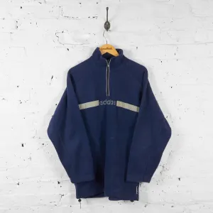 Adidas 90s 1/4 Zip Fleece - Blue  - XL