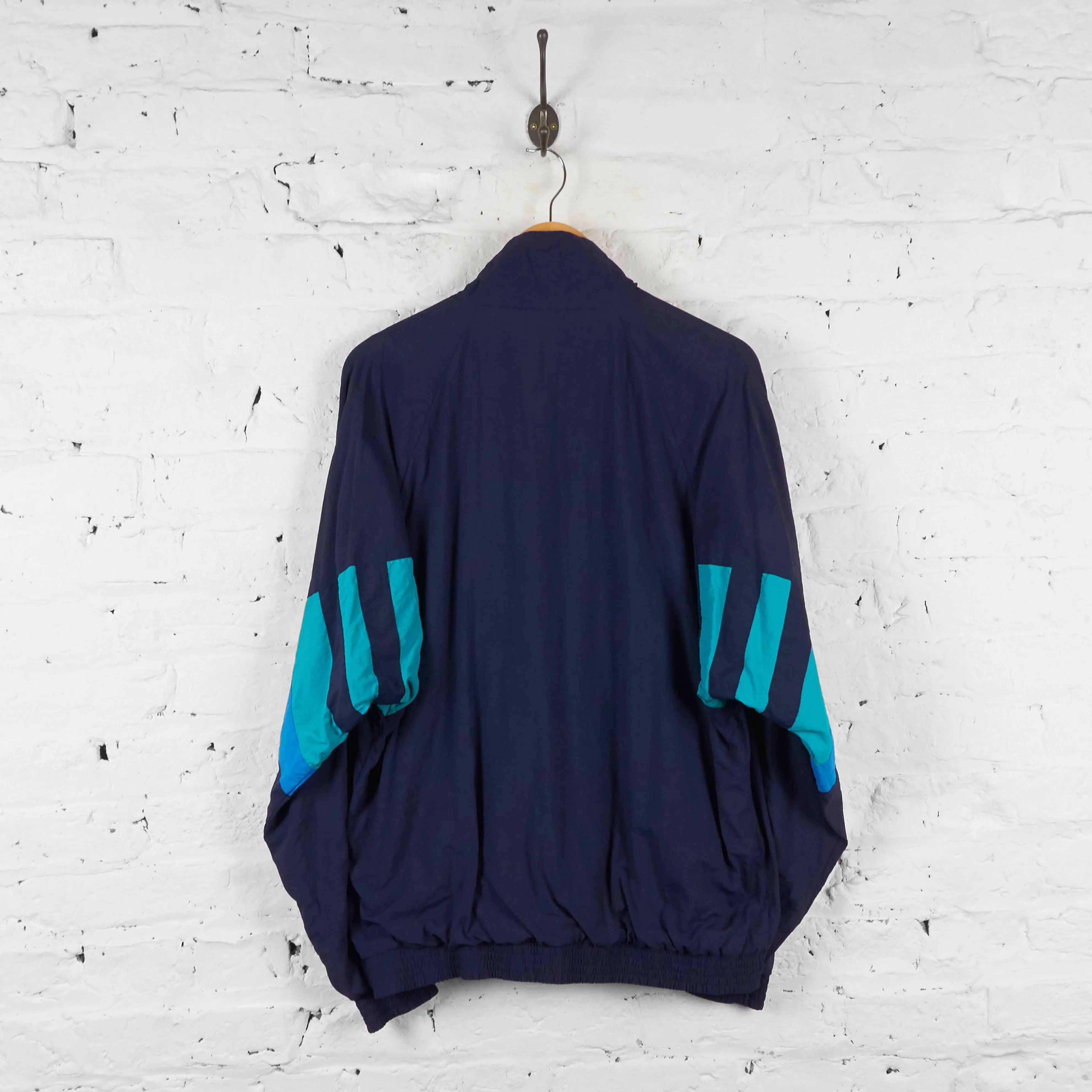 Adidas 90s Shell Tracksuit Top Jacket - Blue - L