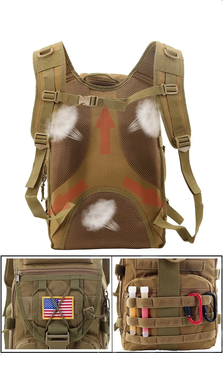 Adventurer Series Tactical Backpack Assault Backpack, 1000D Nylon, 40L