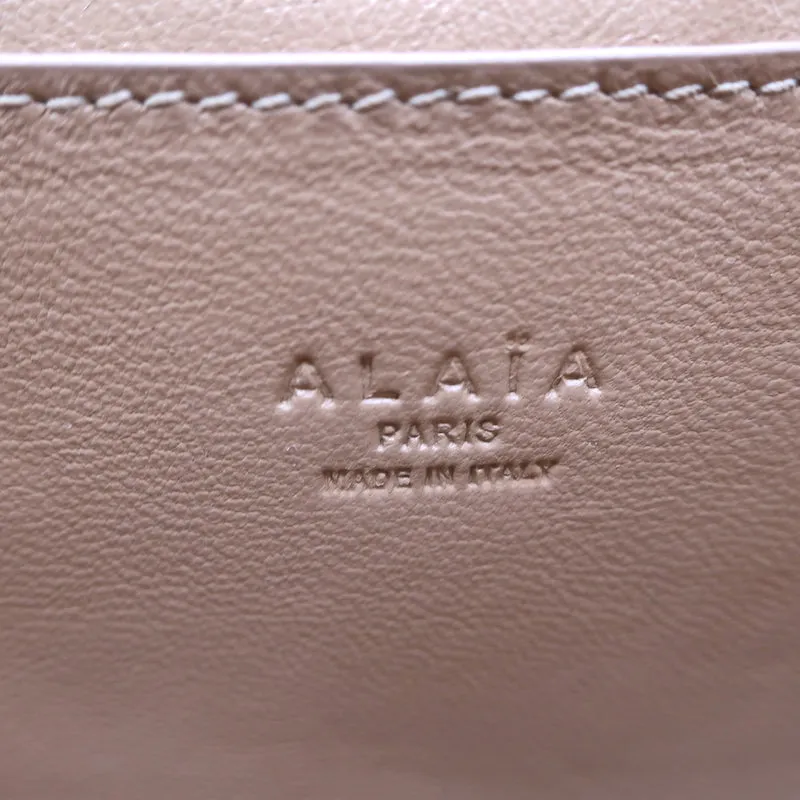Alaia Arabesque Studded Mini Crossbody Bag Blush Leather Clutch