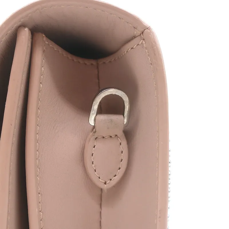 Alaia Arabesque Studded Mini Crossbody Bag Blush Leather Clutch