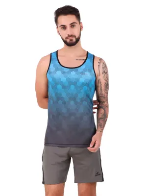 Alcis Men Patterned Blue Tshirts