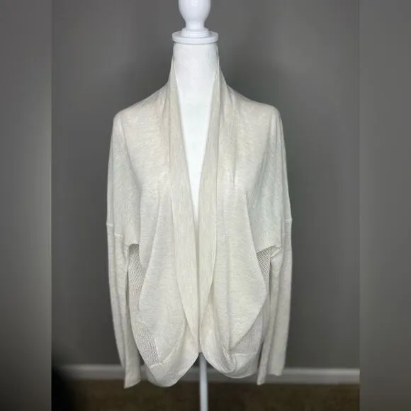 All Saints cable knit lightweight cardigan