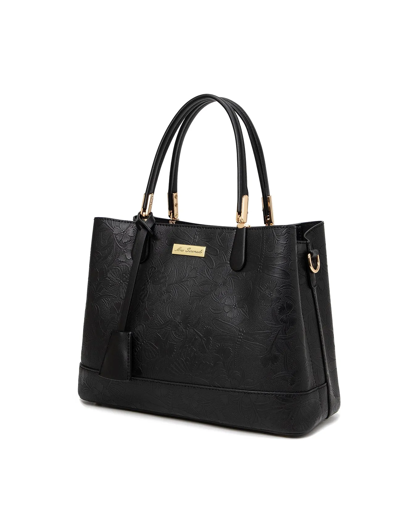 ANNABELLA VEGAN TRIPLE COMPARTMENT BAG- XB-2347-BLK- NEW IN