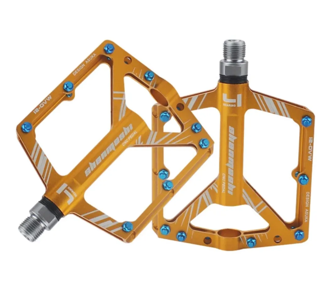 Anodized Lightweight Aluminum MTB Pedals