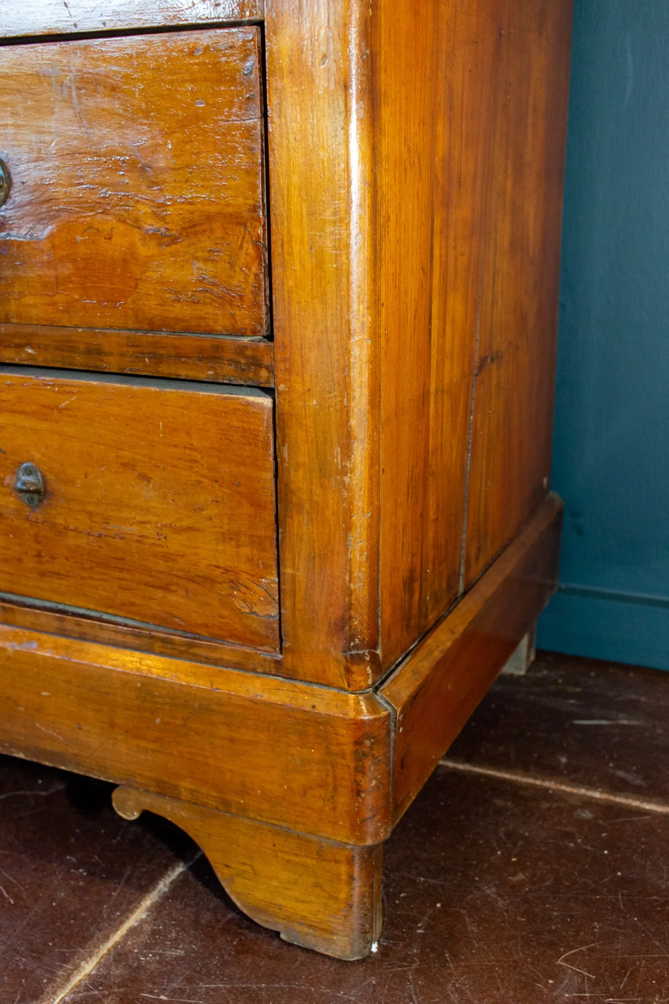 Antique French Elm Louis Philippe Style Commode, circa 1900