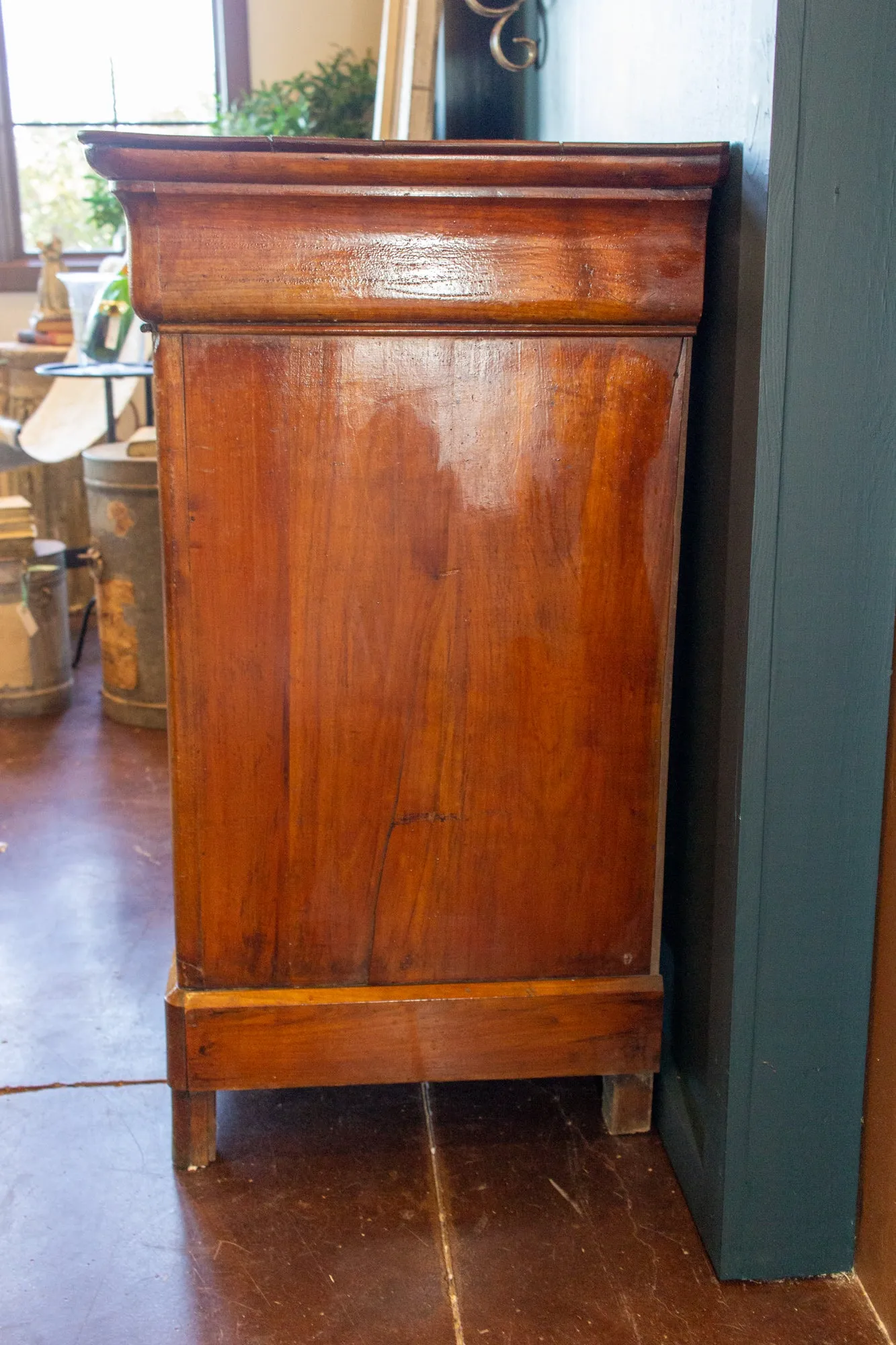 Antique French Elm Louis Philippe Style Commode, circa 1900