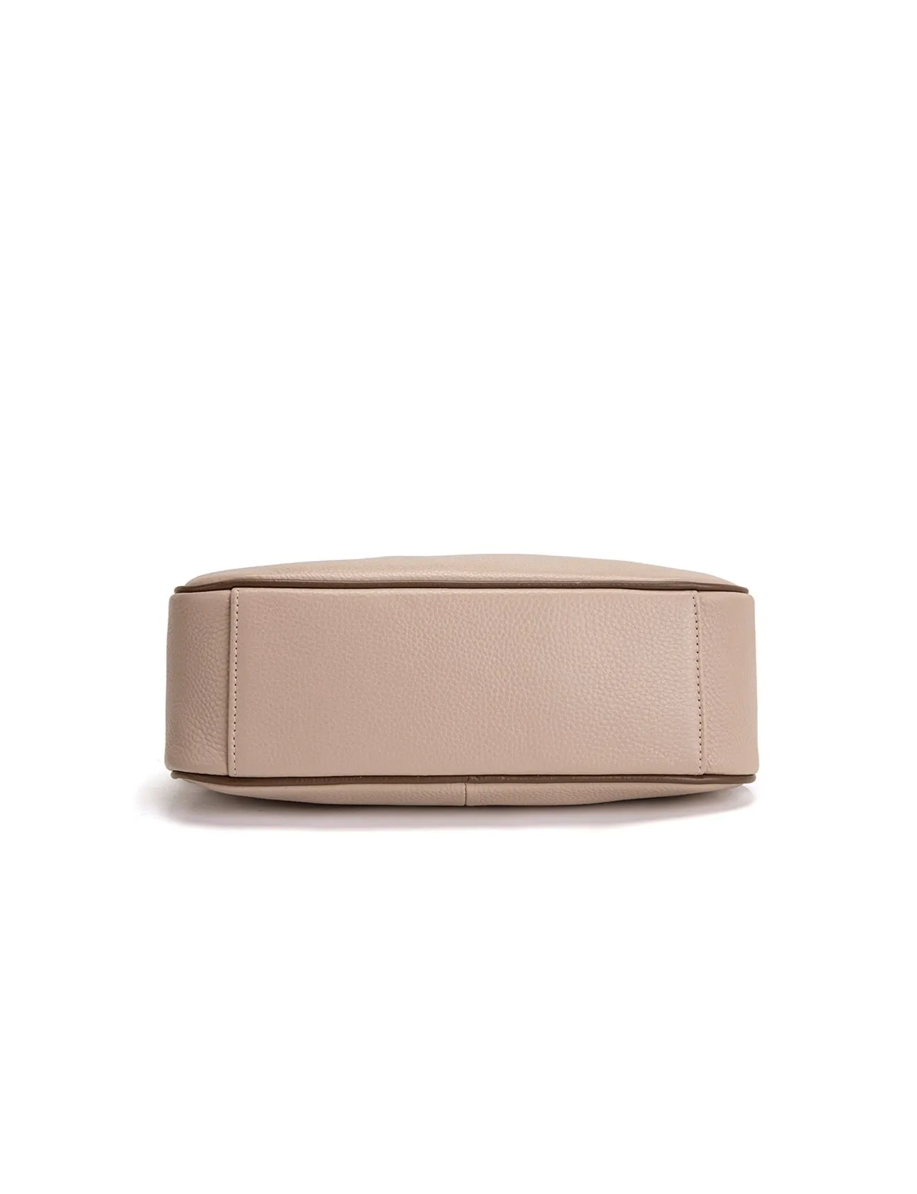 ANTONELLA LEATHER XBODY BAG- E1-0819-PUTTY/CINNAMON