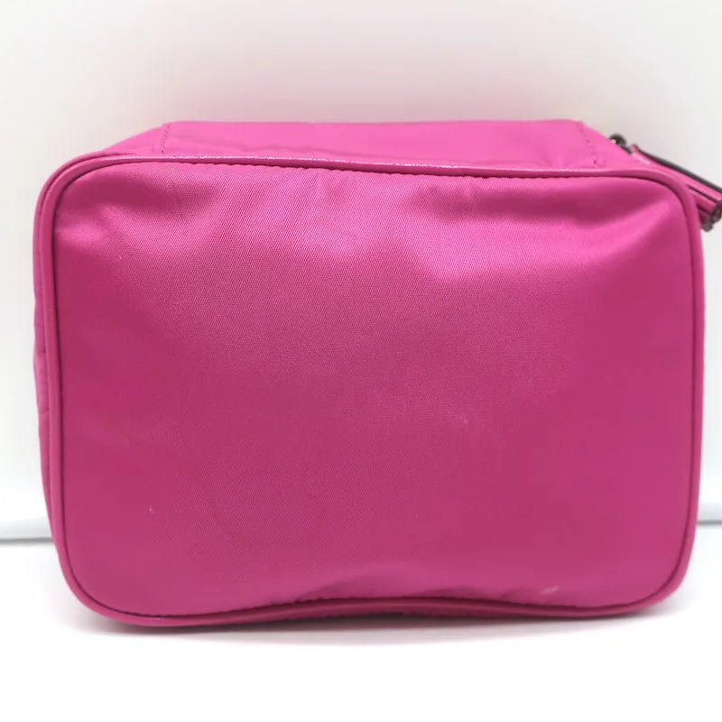 Anya Hindmarch Zip Around Jewellery Pouch Fuchsia Nylon
